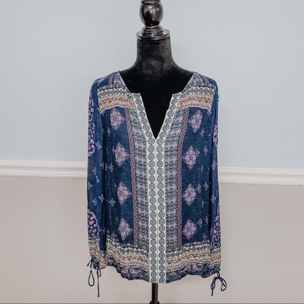 Lucky Brand Purple V Neck